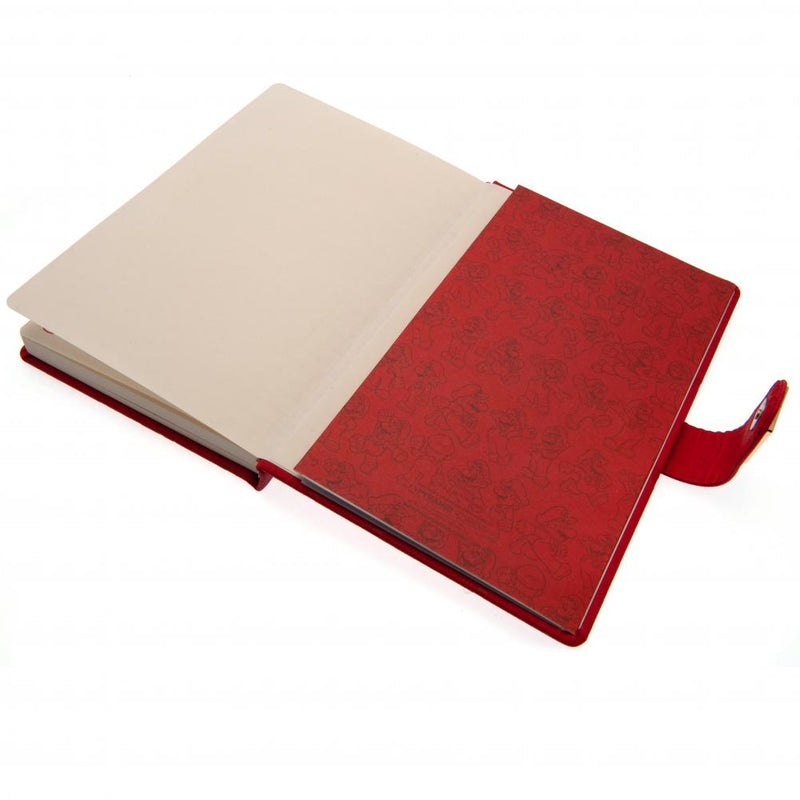 Super Mario Premium Notebook, side angle