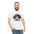 'Money Can't Buy Happiness, But It Can Buy Vinyl' Men's T-Shirt, rear view