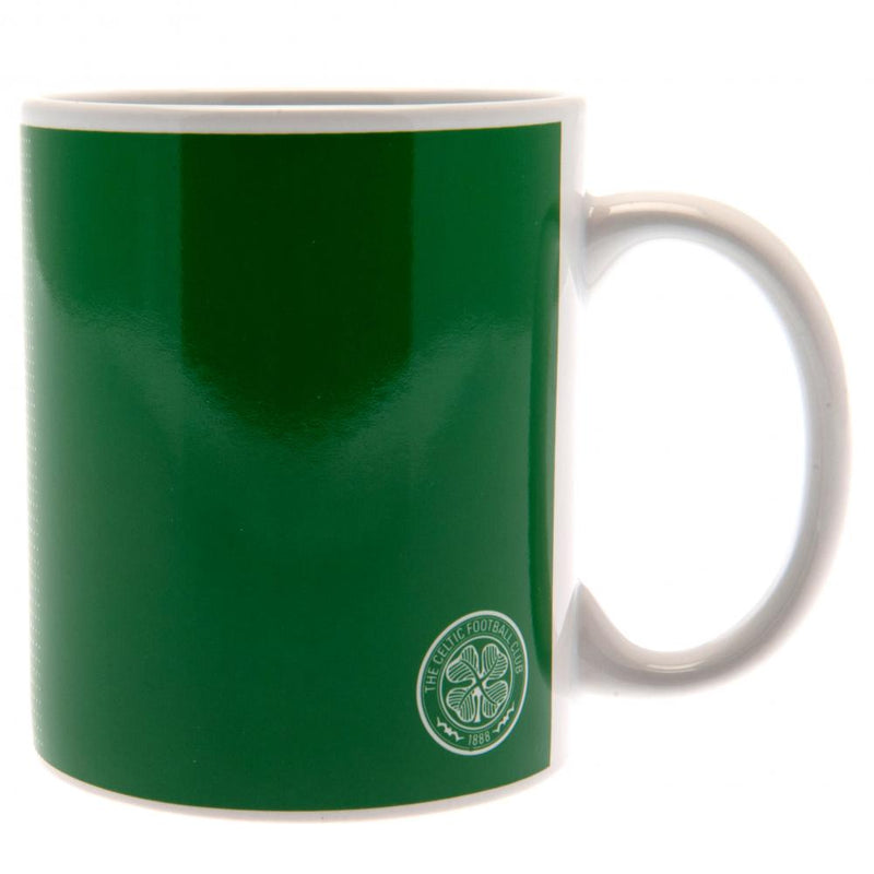 Celtic FC Halftone Mug, side angle