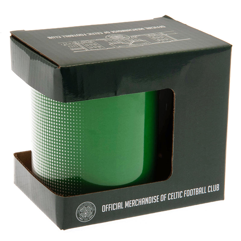 Celtic FC Halftone Mug, close-up detail