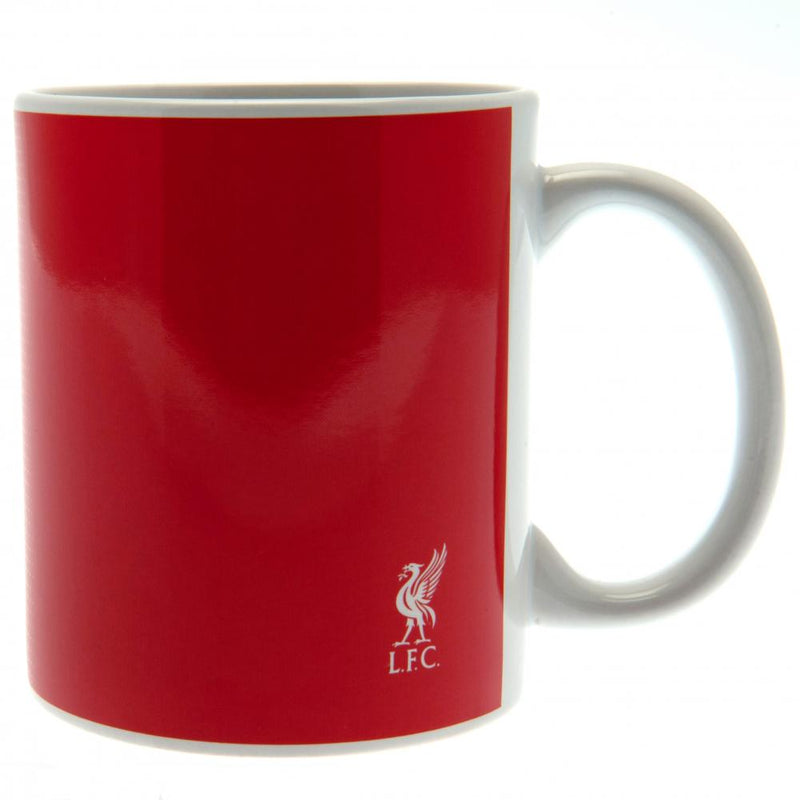 Liverpool FC Halftone Mug, side angle