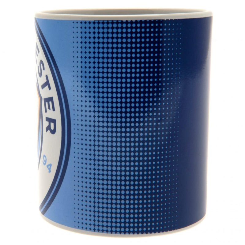 Manchester City FC Halftone Mug, alternate view