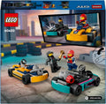 Lego City 60400 Go-Karts and Race Drivers Playset for Ages 5 and Up, in display