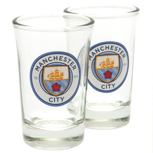 Manchester City FC 2pk Shot Glass Set, alternate view