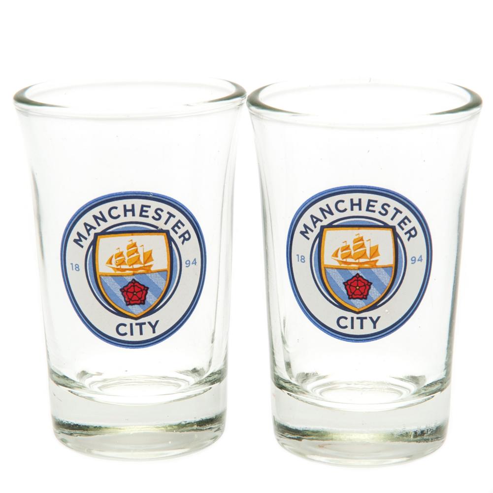 Manchester City FC 2-Pack Shot Glass Set