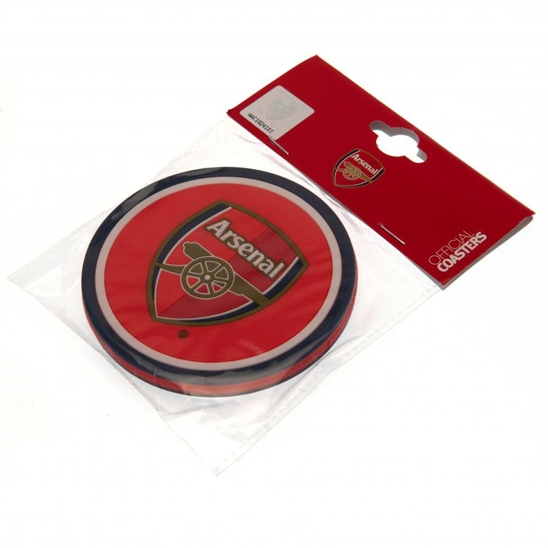 Arsenal FC 2pk Coaster Set, side angle