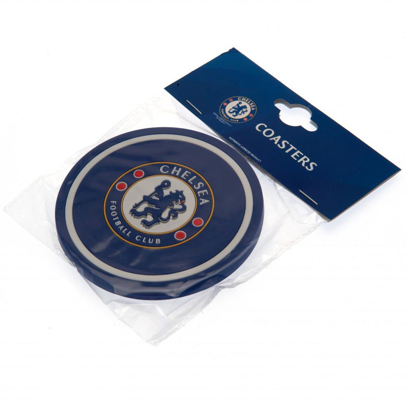 Chelsea FC 2pk Coaster Set, side angle