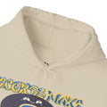 'Records Make Me Happy' Men's Hoodie, close-up detail