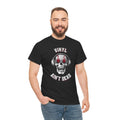 'Vinyl Ain't Dead' Skull Men's T-Shirt, rear view