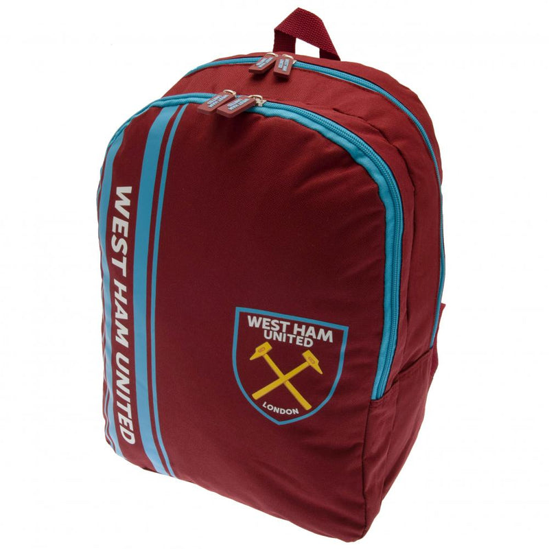 West Ham United FC Stripe Backpack, close-up detail
