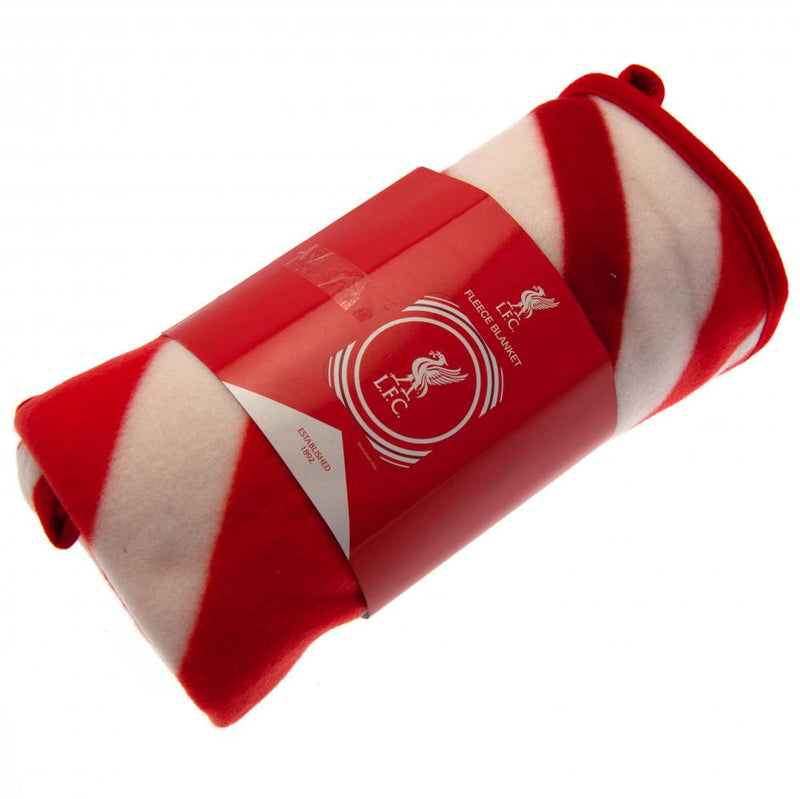 Liverpool FC Pulse Fleece Blanket, side angle
