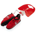 Liverpool FC Black & Red Mini Football Boots, side angle