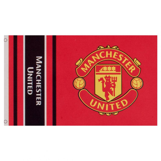 Manchester United FC Wordmark Flag, alternate view