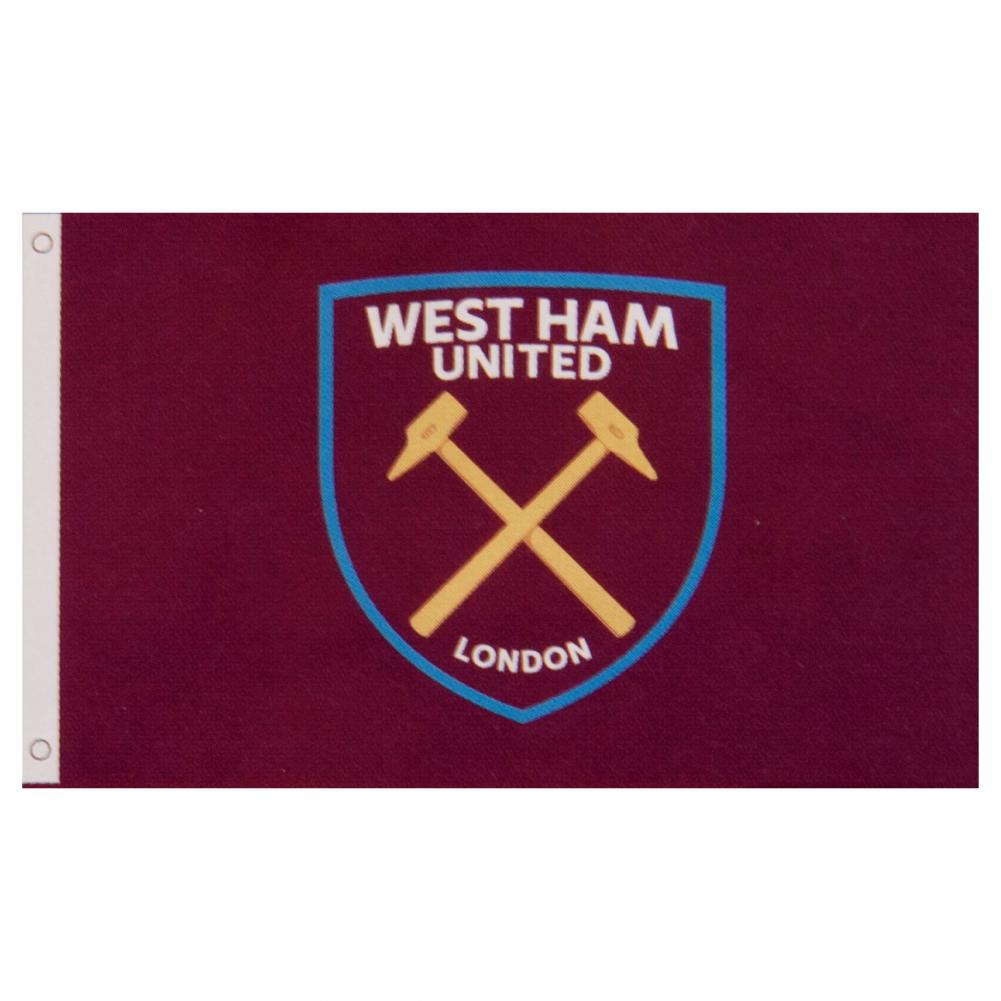 West Ham United FC Crest Flag