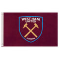 West Ham United FC Core Crest Flag, alternate view