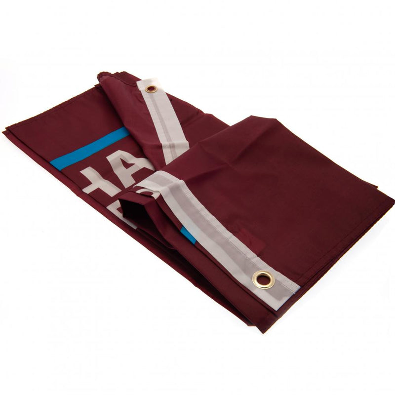 West Ham United FC Core Crest Flag, side angle