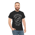 'I'm Not a Hoarder, I'm a Hero' Men's Vinyl T-Shirt, rear view