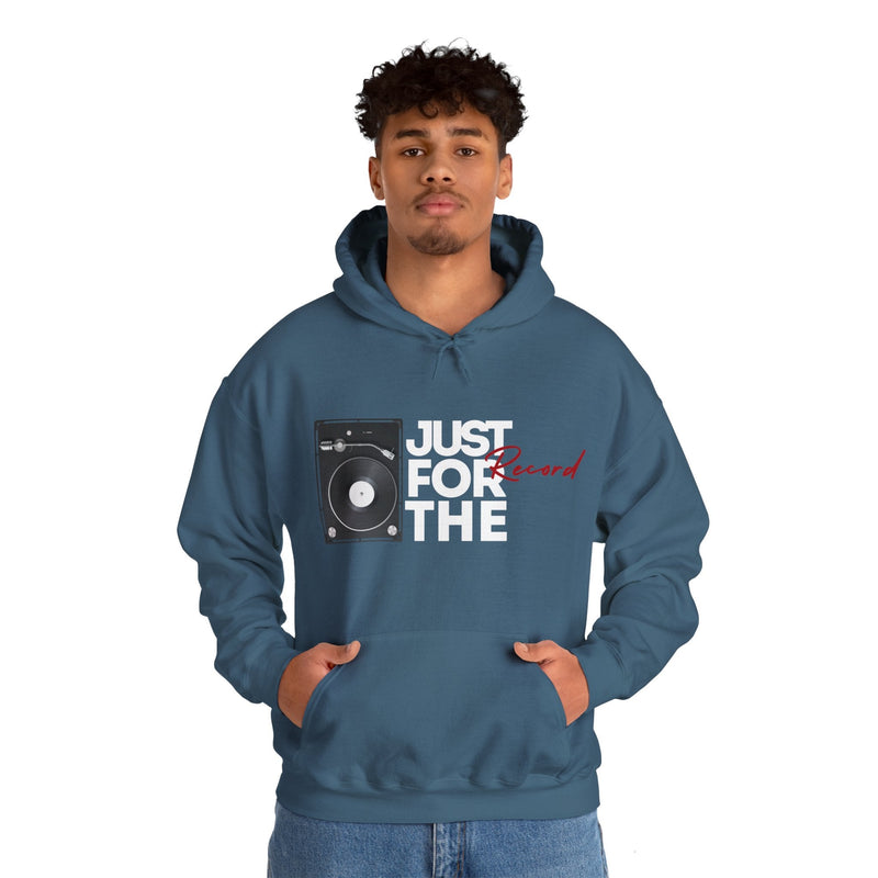 'Just for the Record' Men's Hoodie, alternate view