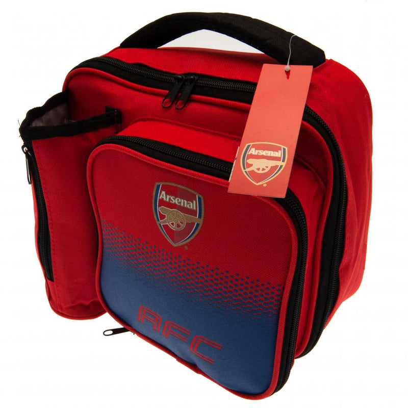 Arsenal FC Fade Lunch Bag, side angle