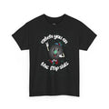 'Catch You On The Flip Side' Men's Vinyl T-Shirt, size reference