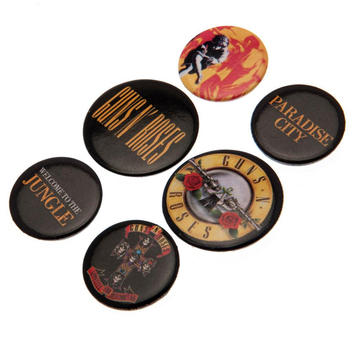 Guns N Roses Button Badge Set