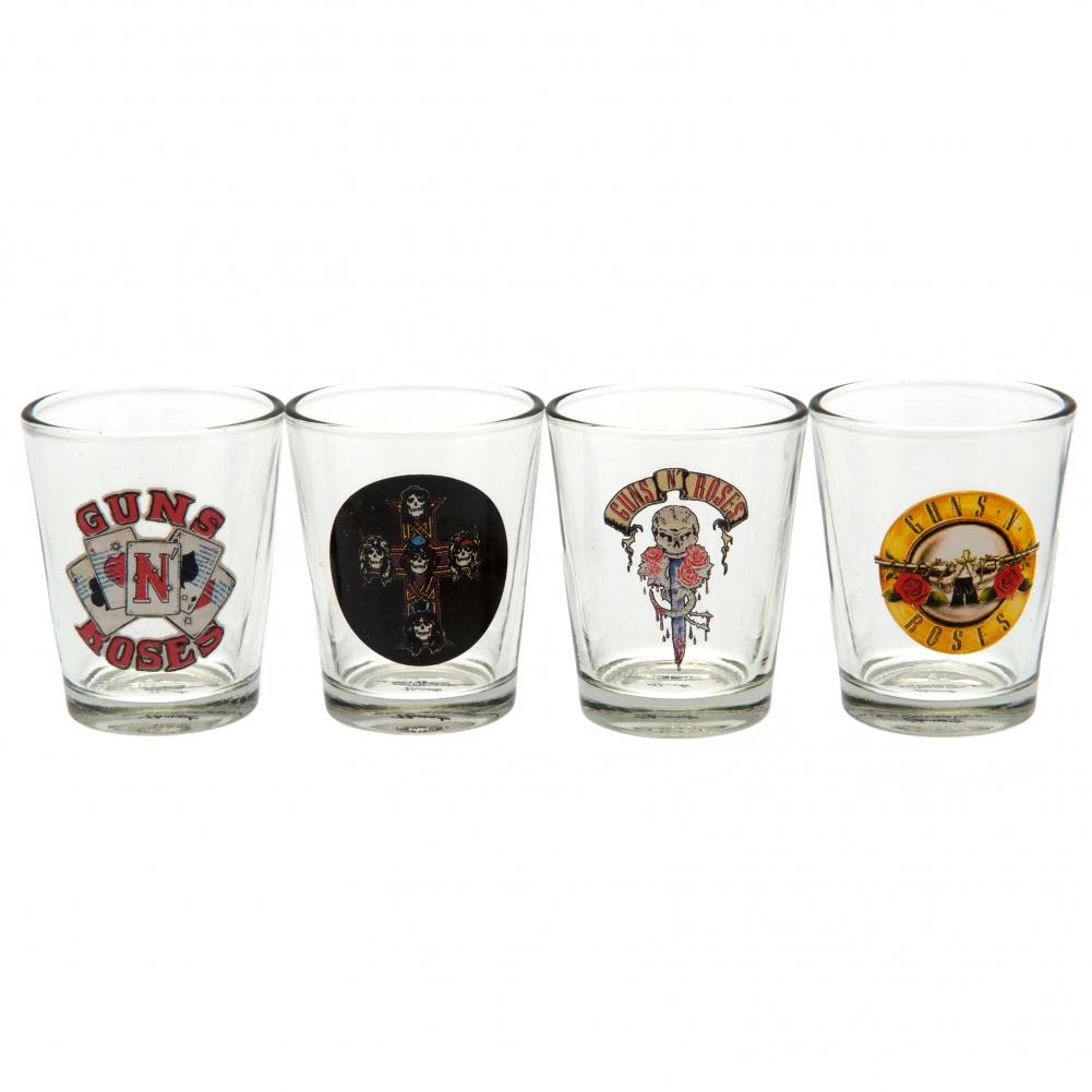 Guns N Roses 4pk Shot Glass Set