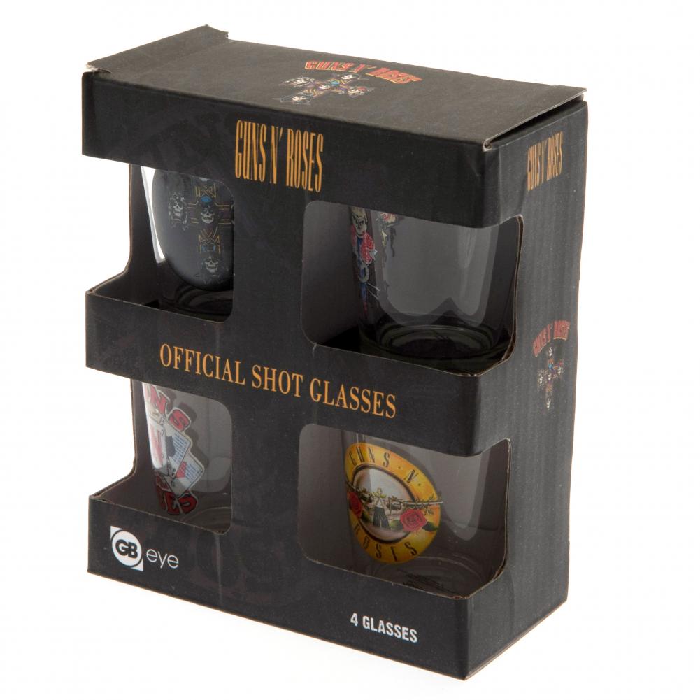 Guns N Roses 4pk Shot Glass Set