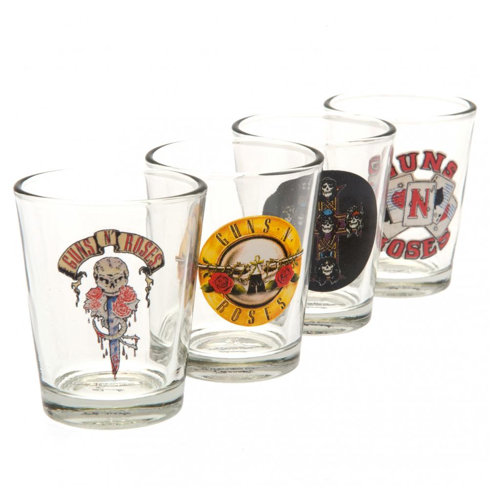 Guns N Roses 4pk Shot Glass Set