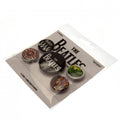 The Beatles Apple Corps Button Badge Set, side angle