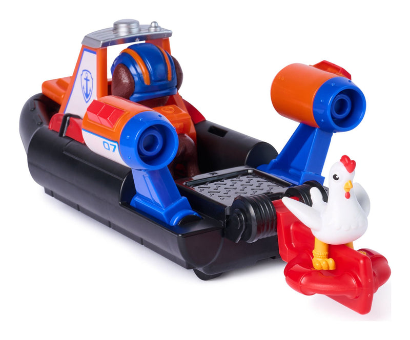 Paw Patrol Search & Rescue Zuma Rescue Hovercraft Water Vehicle with 2 Figures - Image