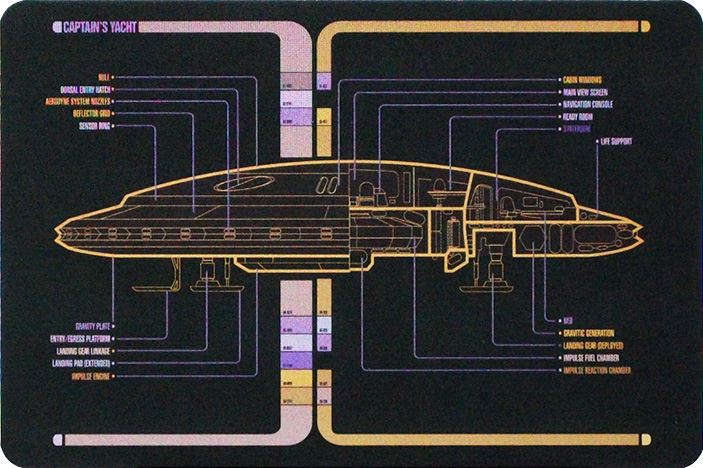 Captain’s Yacht Calypso Shuttlecraft Model Die Cast Ship (Eaglemoss / Star Trek), alternate view
