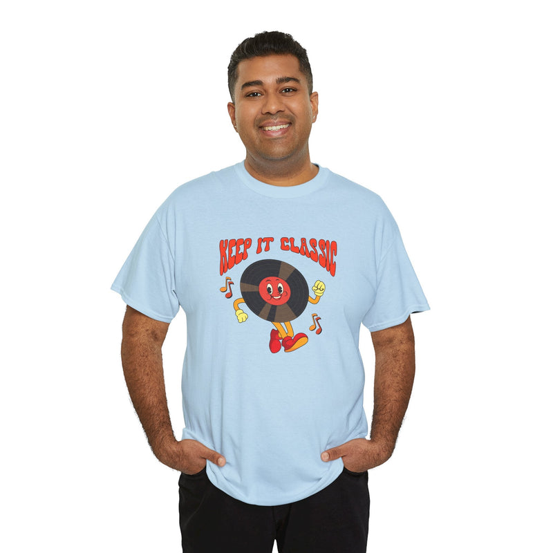 'Keep It Classic' Retro T-Shirt, showing reverse