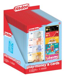 Casdon Play Money and Cards Pretend Shop Accessory Set