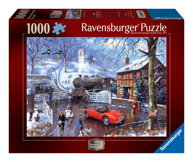 Railway Crossing 1000 Piece Jigsaw Puzzle collectible from Abgee
