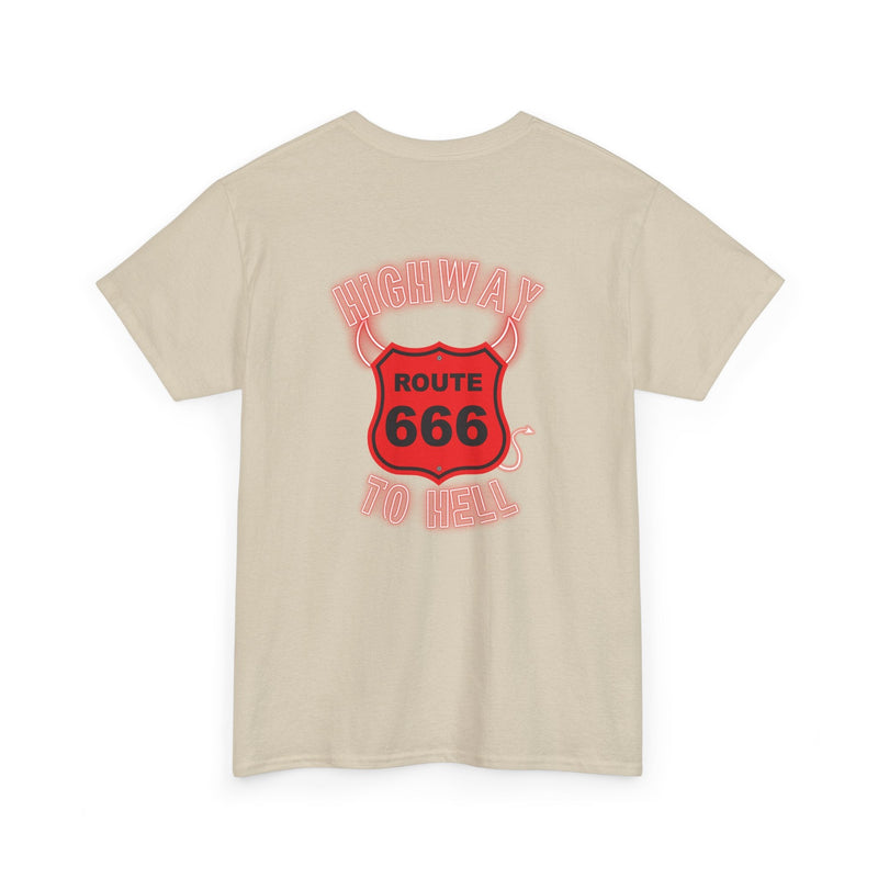 'Highway to Hell' Lyric T-Shirt, in display