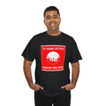 'In Case of Fire, Save My Vinyl' T-Shirt, in display