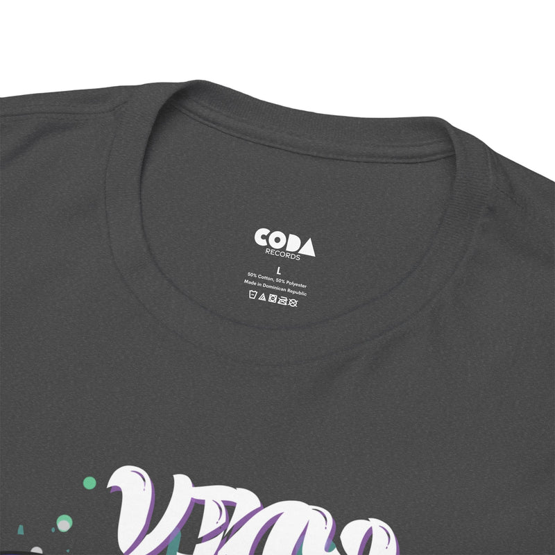 'Vinyl Is Groovy' Men's T-Shirt, close-up detail