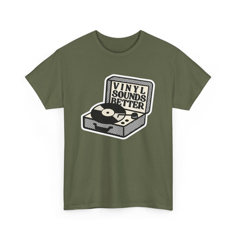 'Vinyl Sounds Better' T-Shirt, rear view