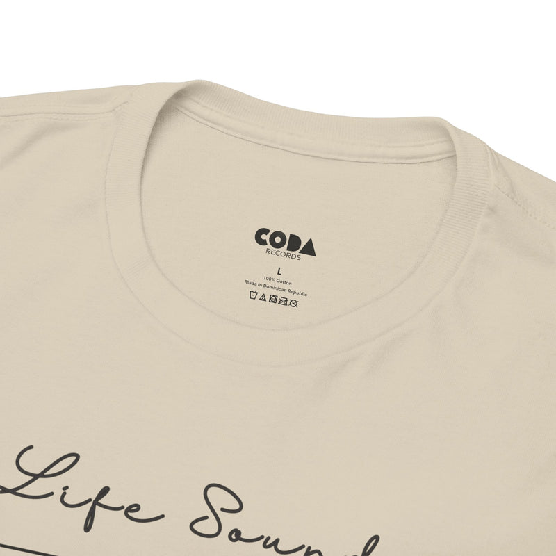 'Life Sounds Better on Vinyl' Men's T-Shirt, rear view