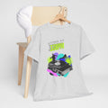 'Living at 33rpm' Flouro Men's T-Shirt, alternate view