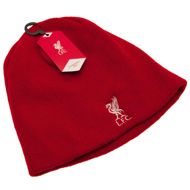 Liverpool FC Red Beanie, side angle
