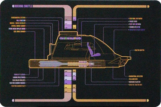 Docking Shuttle Model Die Cast Shuttlecraft Ship (Eaglemoss / Star Trek), alternate view