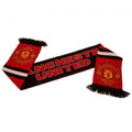 Manchester United FC Stripe Scarf, side angle