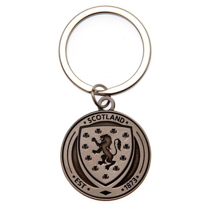 Scottish FA Antique Silver Crest Keyring