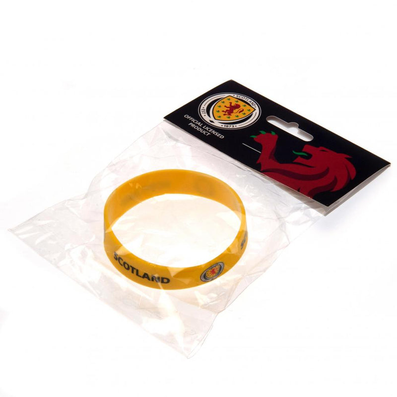 Scottish FA Silicone Wristband, side angle