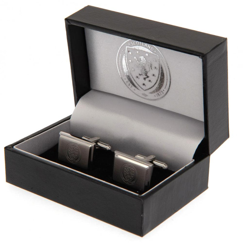 Scottish FA Stainless Steel Cufflinks, alternate view