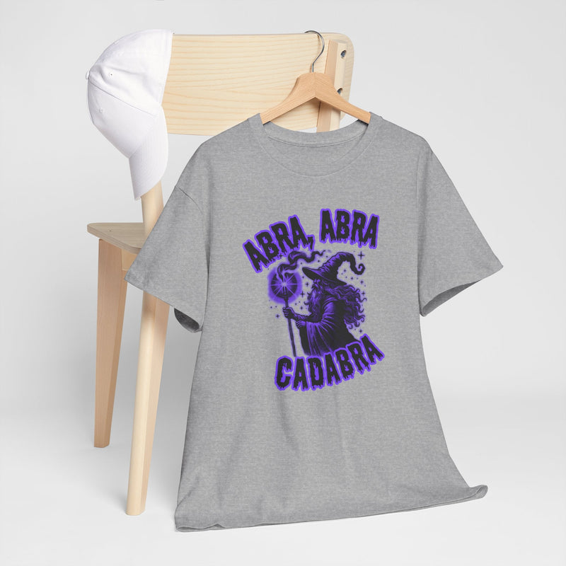 'Abracadabra' Halloween Band Lyric T-Shirt, in display