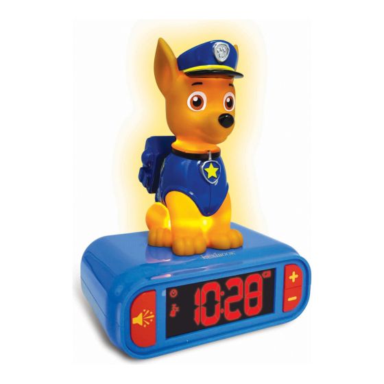 Paw Patrol Chase Alarm Clock With Night Light
