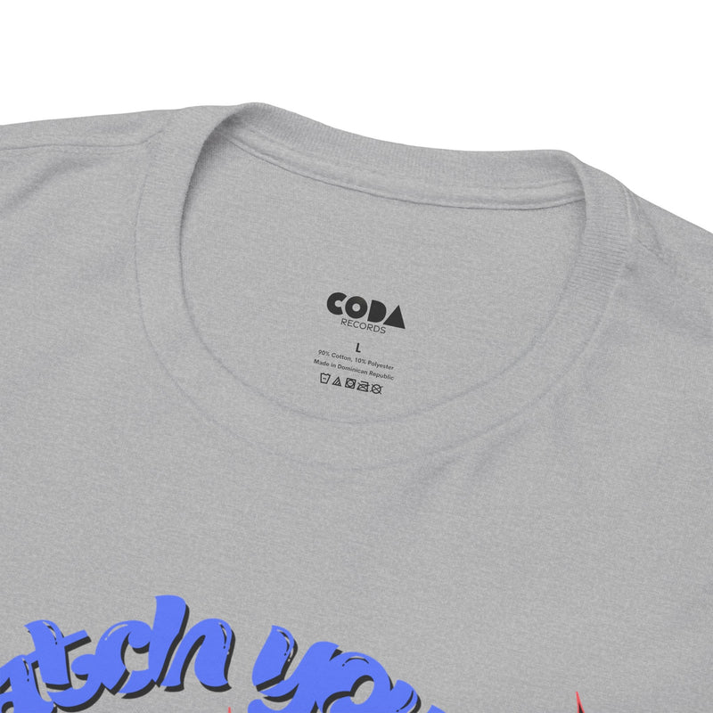 'Catch You On The Flip Side' Men's Vinyl T-Shirt, rear view