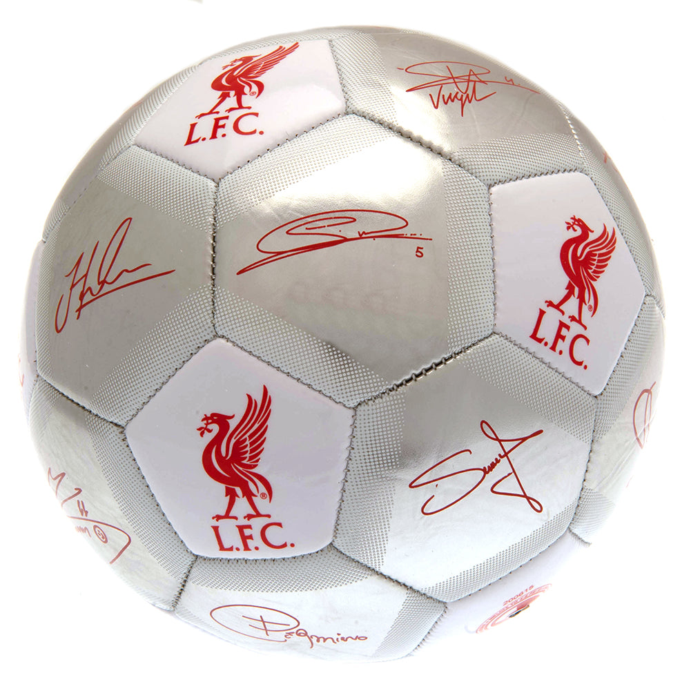 Official Liverpool Signature Silver Football